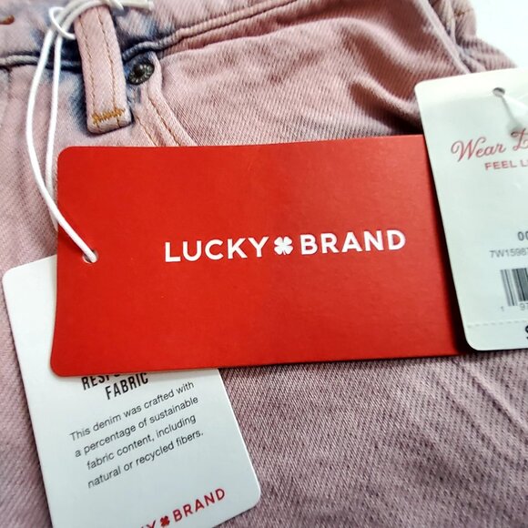 Lucky Brand Pink Cutoff Denim Shorts W/ Responsible Fabric  SZ 24 Button Closure - Picture 8 of 13